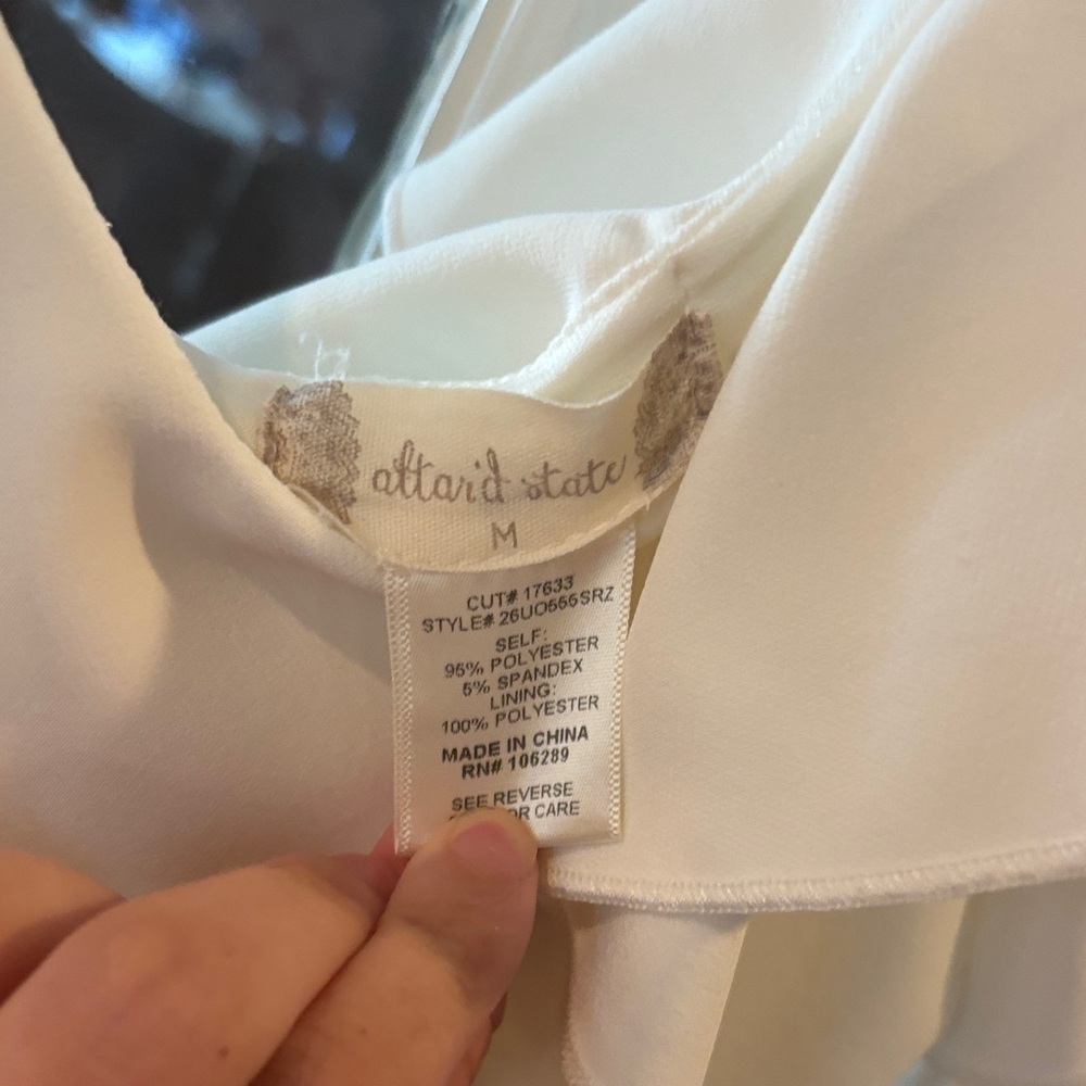 Altar'd State White Ruffle Dress - Picture 2 of 3